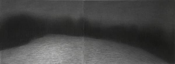 강성은, Night Fin of Mountain 5, 2011, Pencil on paper, 54x138cm