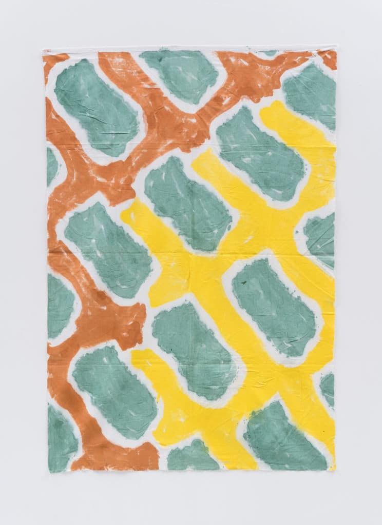 Claude Viallat, 009, 2002, Acrylic on canvas, 150x104cm