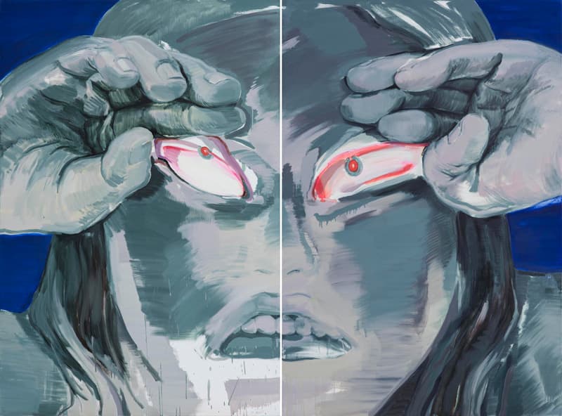 이은새, 눈 비비는 사람, oil on canvas, 260.6X193.9cm, 2017
