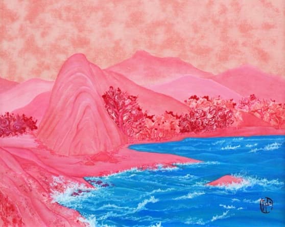 김단비_夢(몽)_한지에 혼합재료_45x38cm_2016