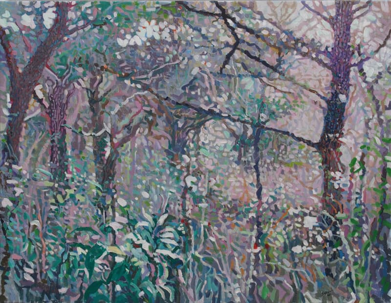 신제이, 나의 숲, Oil on cnavas, 53.0×40.9cm, 2016