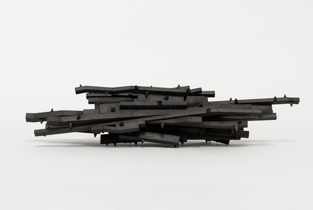 가시나무 Thorn Tree 바닥타일, 나무 Floor tile, wood 16.5×73.5×20cm 2010
