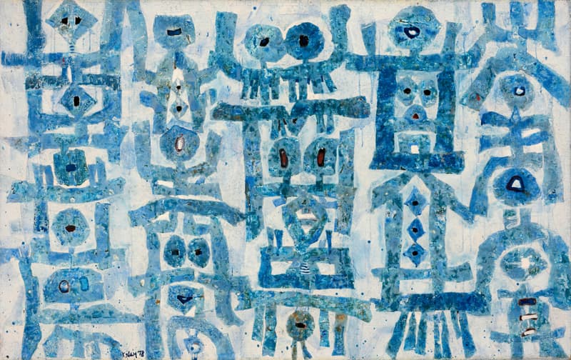 남관, 정(靜)과 대화, 1978, Oil on canvas, 73 × 115.5cm, 현대화랑 제공