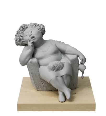 오혜경_쏟아진다_27x27x26.5cm_혼합재료_2017