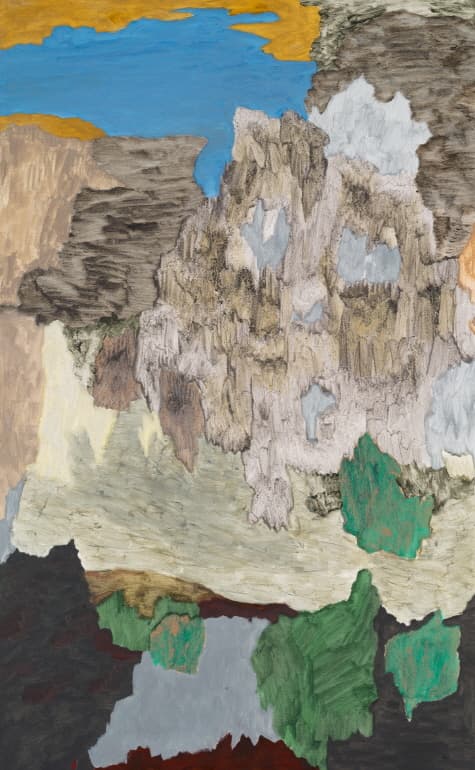 안드레아스 에릭슨, 설악산, 2019, 캔버스에 유채, 아크릴릭, 템페라, 130x80cm