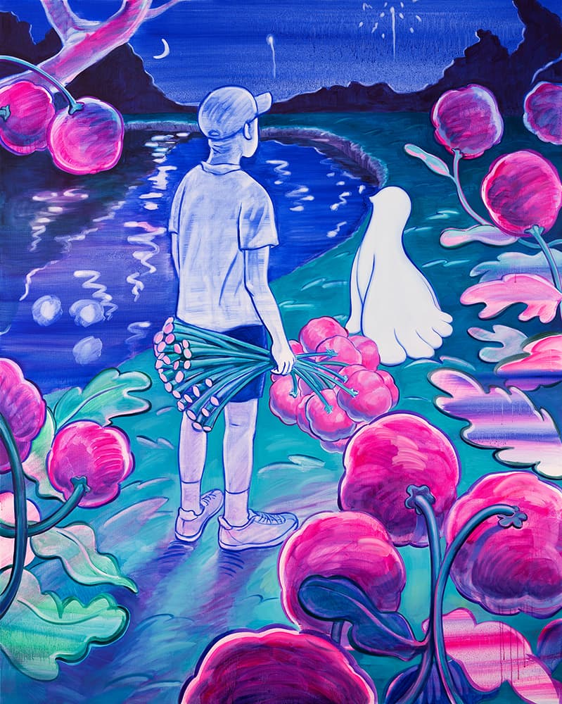 유재연, Great to see you, 2021, oil on canvas, 152.5 x 121.8 cm