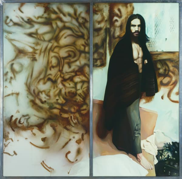 Richard Hamilton, The citizen, 1982-83, Oil on canvas, 2 canvases, each 200 x 100 cm, Tate: Purchased 1985
