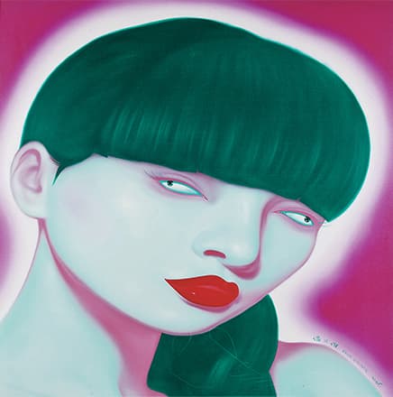 펑정지에 Feng Zhengjie, Woman, 150x150cm, Oil on canvas, 2006