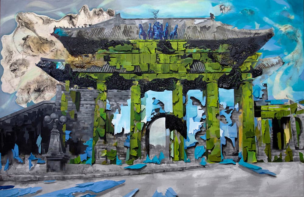 Tor_ oil,enamel on canvas, 130x200cm, 2014