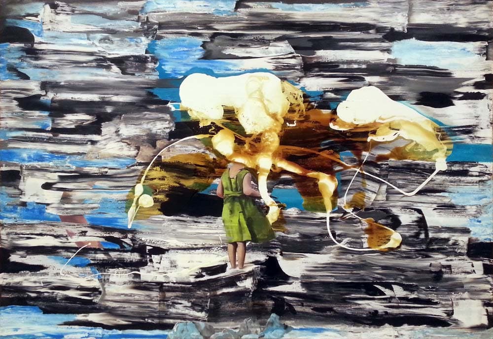 정하눅_Companion_Oil, Enamel on canvas_112x162.5cm_2015