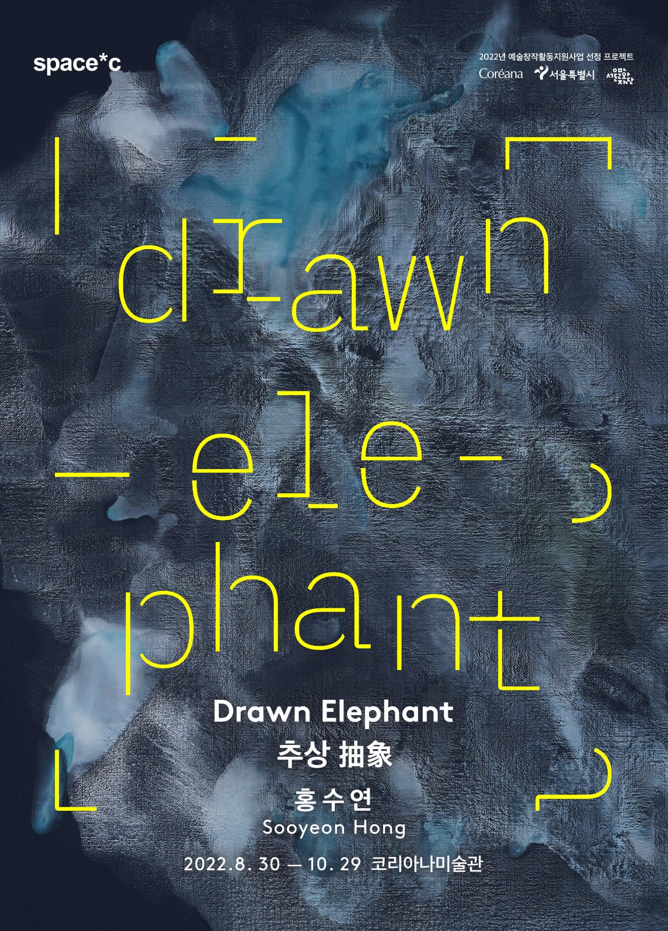 홍수연 개인전: Drawn Elephant 추상 抽象 1