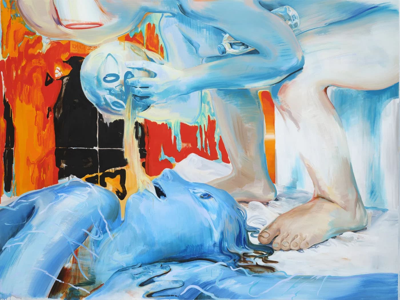 mite life1, oil on canvas, 218.2x290.9cm, 2023