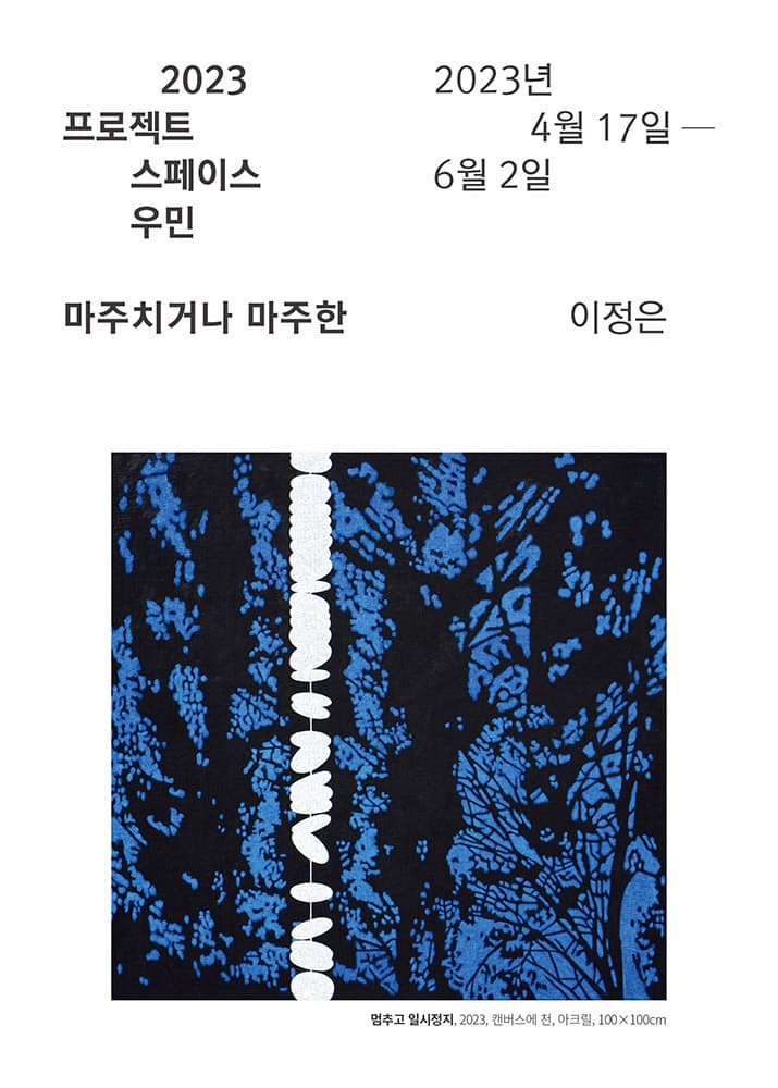 이정은 개인전: 마주치거나 마주한 1
