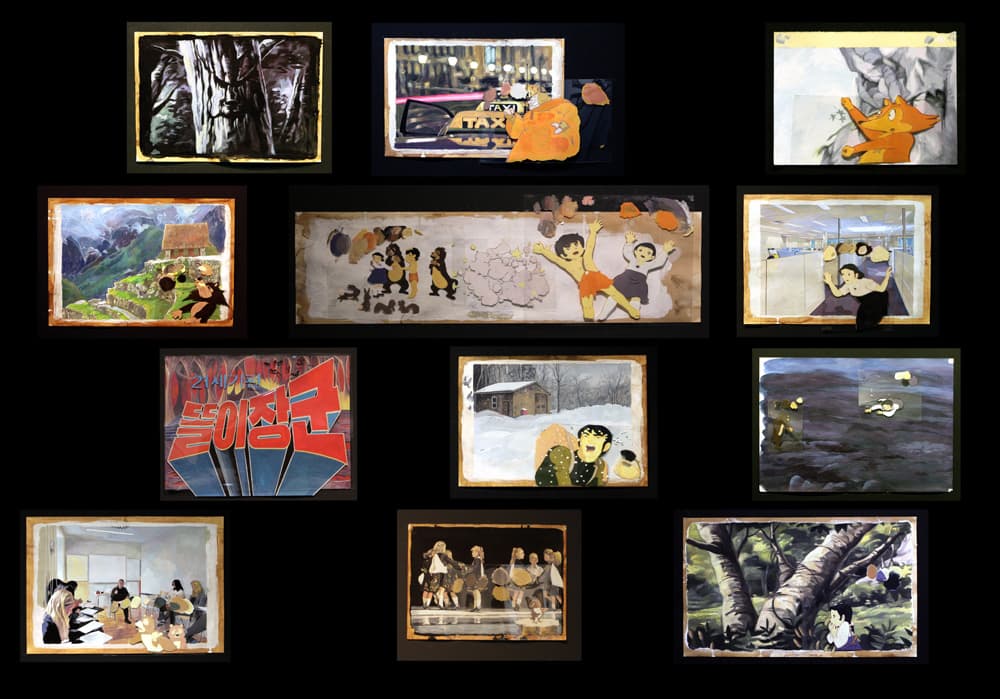 강상우_똘이장군 21세기편(30점)_paper, poster color on vinyl_each approx 39×27㎝_2014