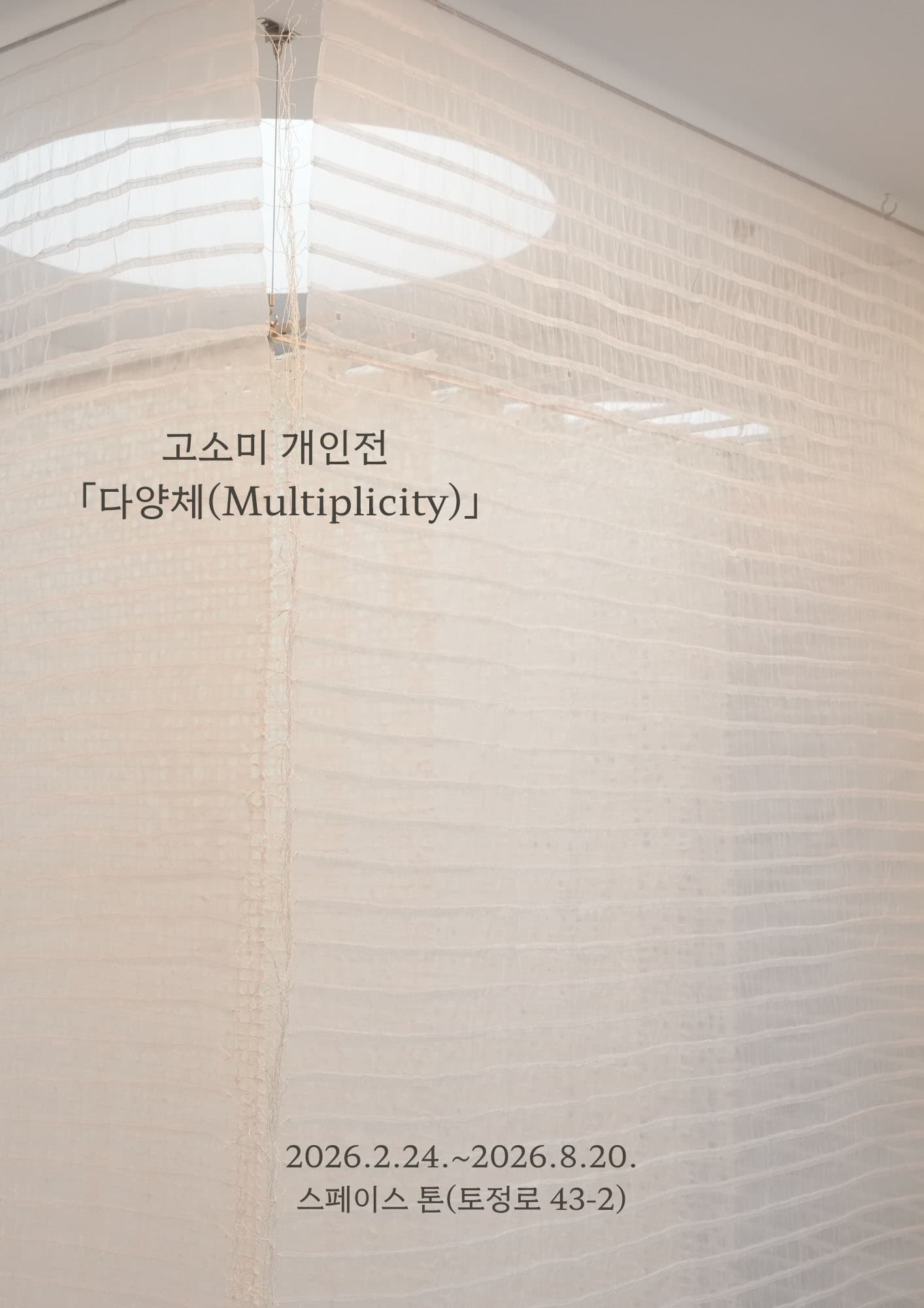 고소미 개인전: 다양체 Ko So Mi: Multiplicity 1