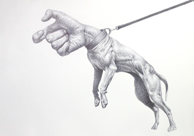 박승예, Handog-8_종이에 펜_80 x 110cm_2016
