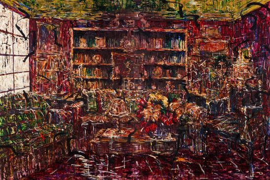 김진, N_either1003_2010 oil on linen_388x259cm