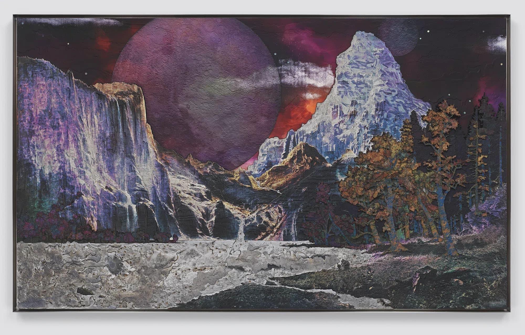 Matthew Day Jackson, Two Moons (after Bierstadt), 2023 © Matthew Day Jackson