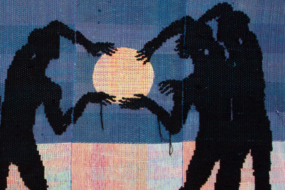 Diedrick Brackens: together our shadows make a single belly 1