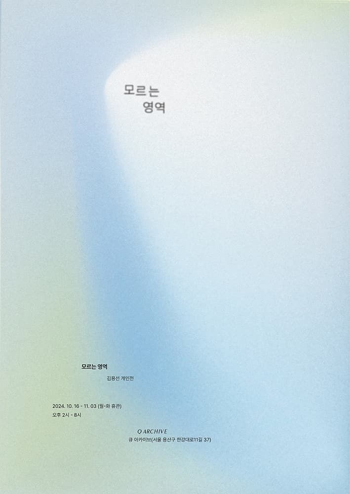 김용선 개인전: 모르는 영역 1