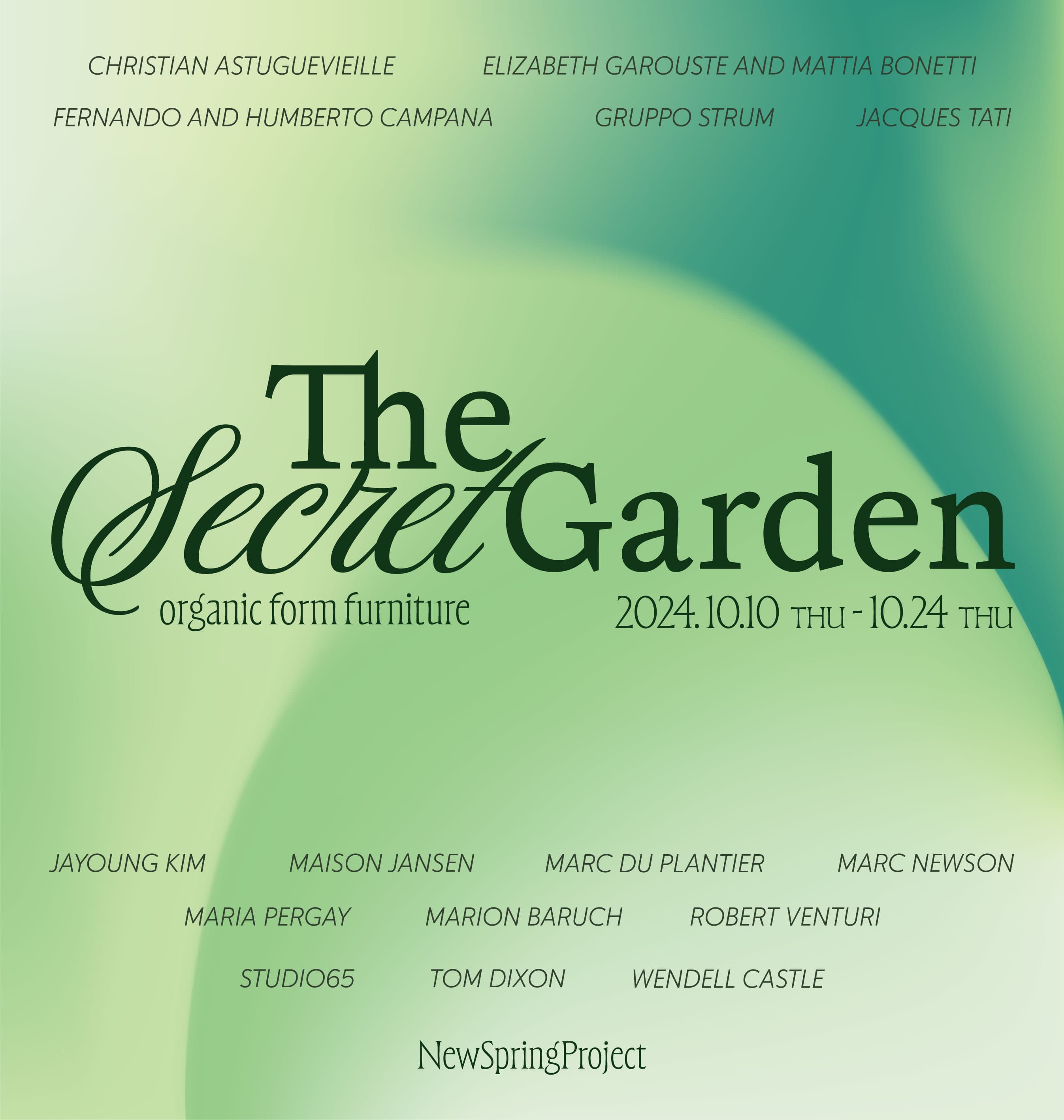 The Secret Garden: Organic form furniture 1