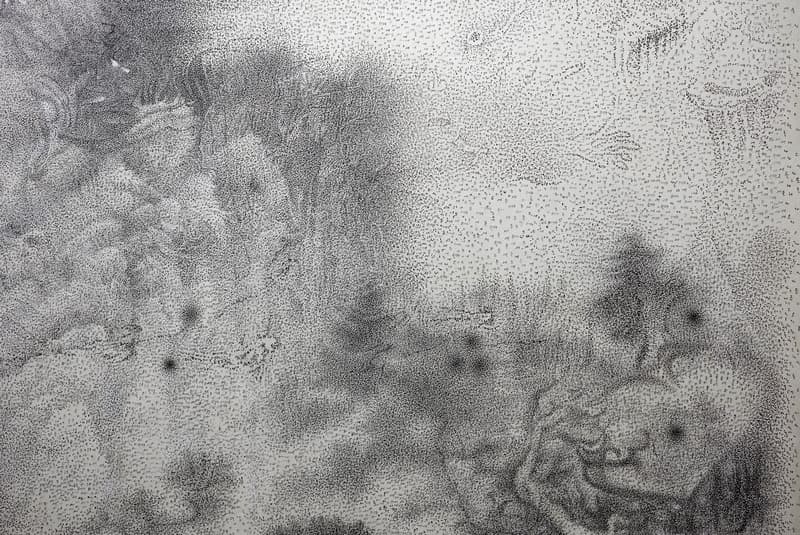 유승호_가나다라 ga na da ra (detail)_종이에 잉크_122×160cm_2019