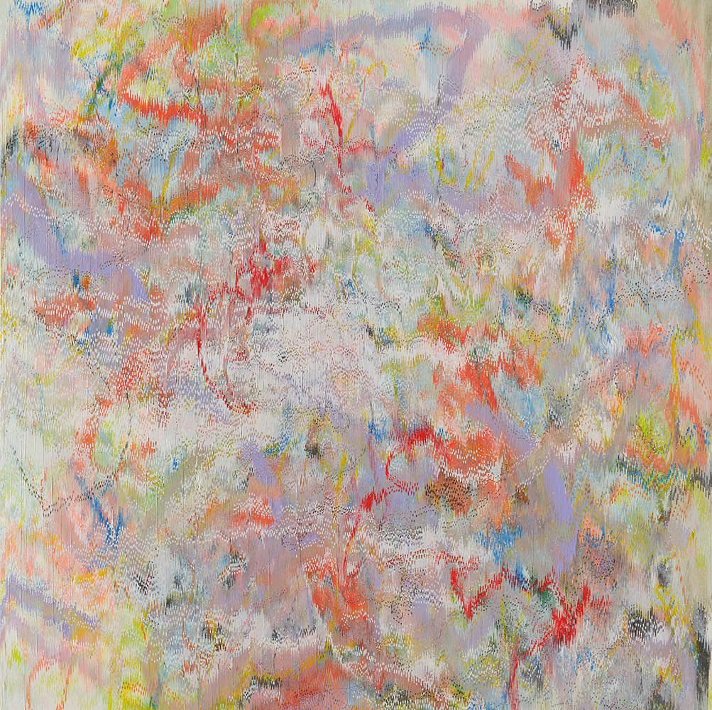 김원진, 아른거림의 어른거림 no.007 (Heat Shimmer in Shimmering Heat no.007), 2024, 130x130cm