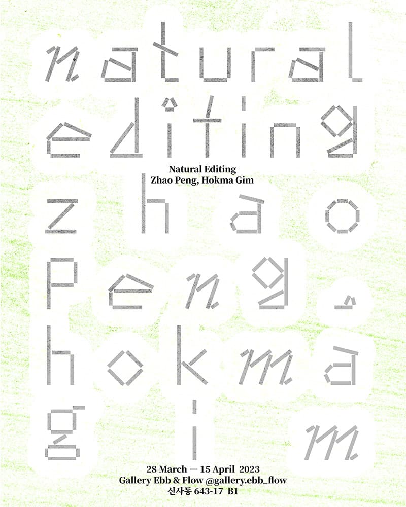 자오펑, 호크마 김 2인전: Natural Editing 1