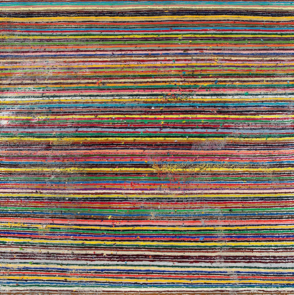 최수진, 〈개미군단〉, 2021, 캔버스에 유채, 181.8 x 181.8 cm