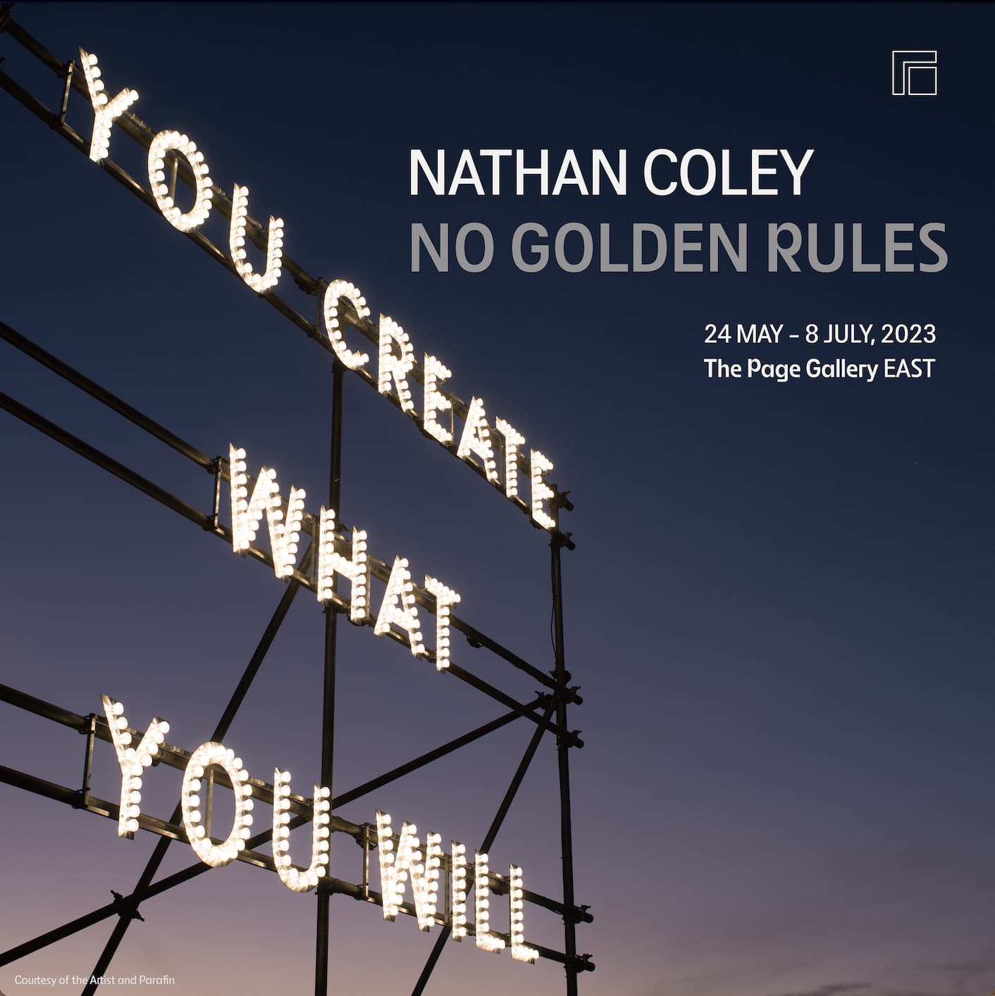 Nathan Coley: No Golden Rules 1