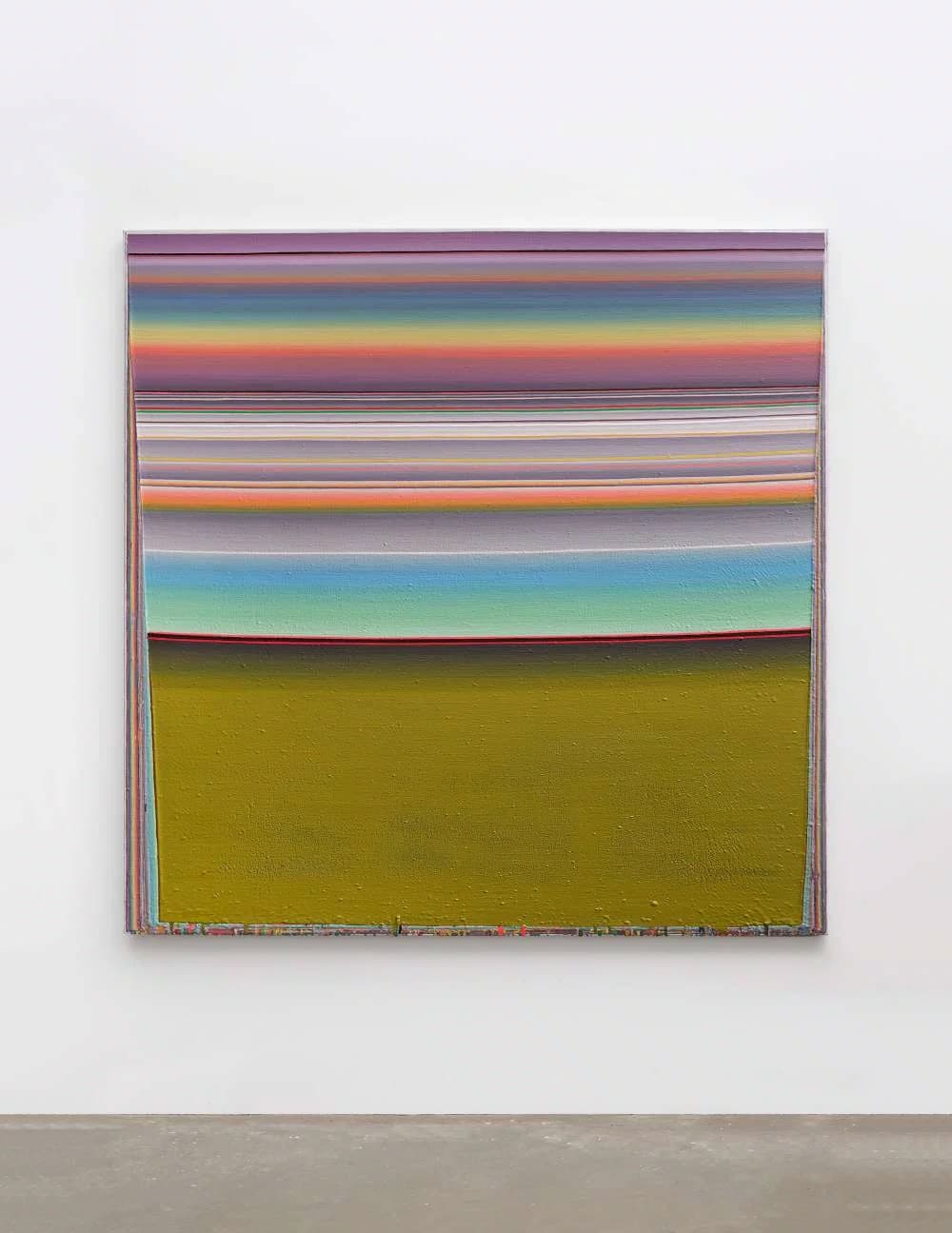 Wang Guangle, Coffin Paint 240718, 2024, acrylic on canvas, 200 x 200 cm © Wang Guangle