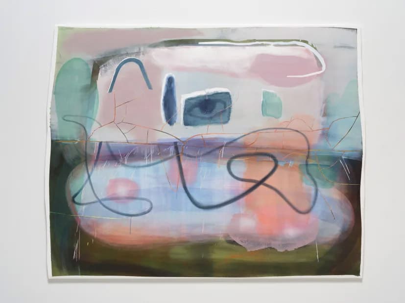 박다솜, 나쁜 사진 Bad Photo, oil on paper, 150x186cm, 2022