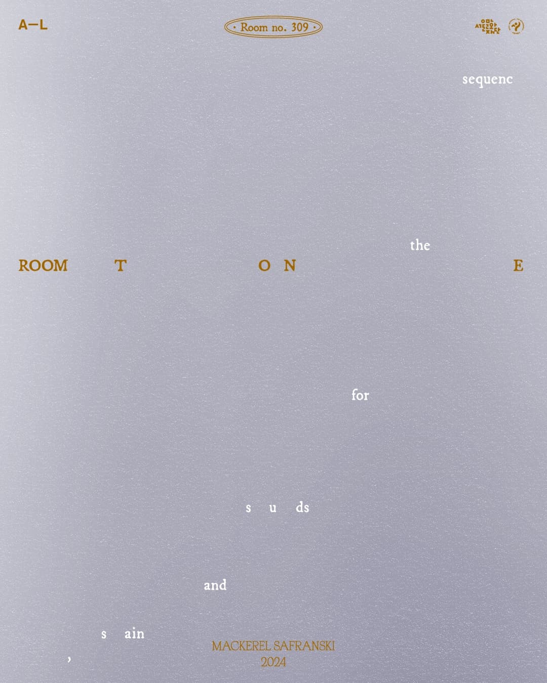 고등어 개인전 - Room Tone: room, stain and sounds for the sequence 1