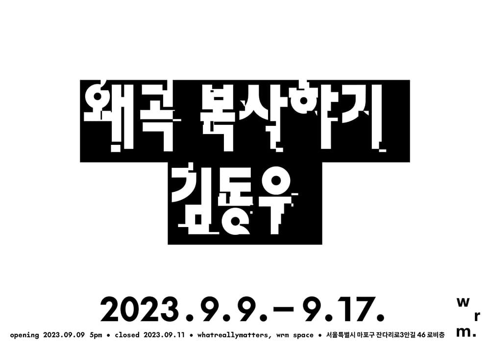 김동우 개인전: 왜곡 복사하기 1