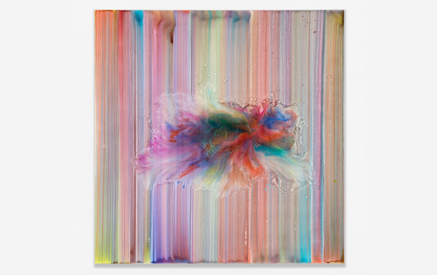 Ader, 2022. Acrylic and resin on canvas. 160 × 157 cm | 63 × 61 13/16 inch. Courtesy of the artist and Perrotin.