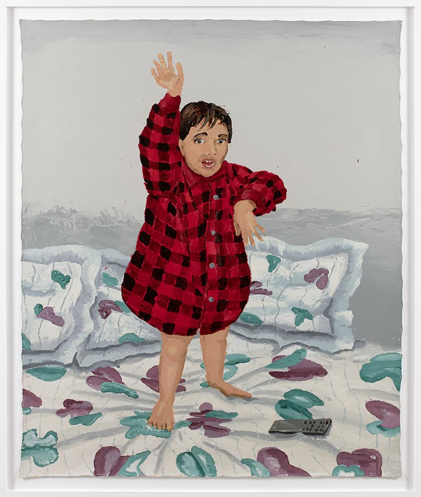 마뉴엘 솔라노, <파자마 Pijama>, 2023. 캔버스에 아크릴, 180 x 150 cm Courtesy PERES PROJECTS, Berlin, Seoul, and Milan