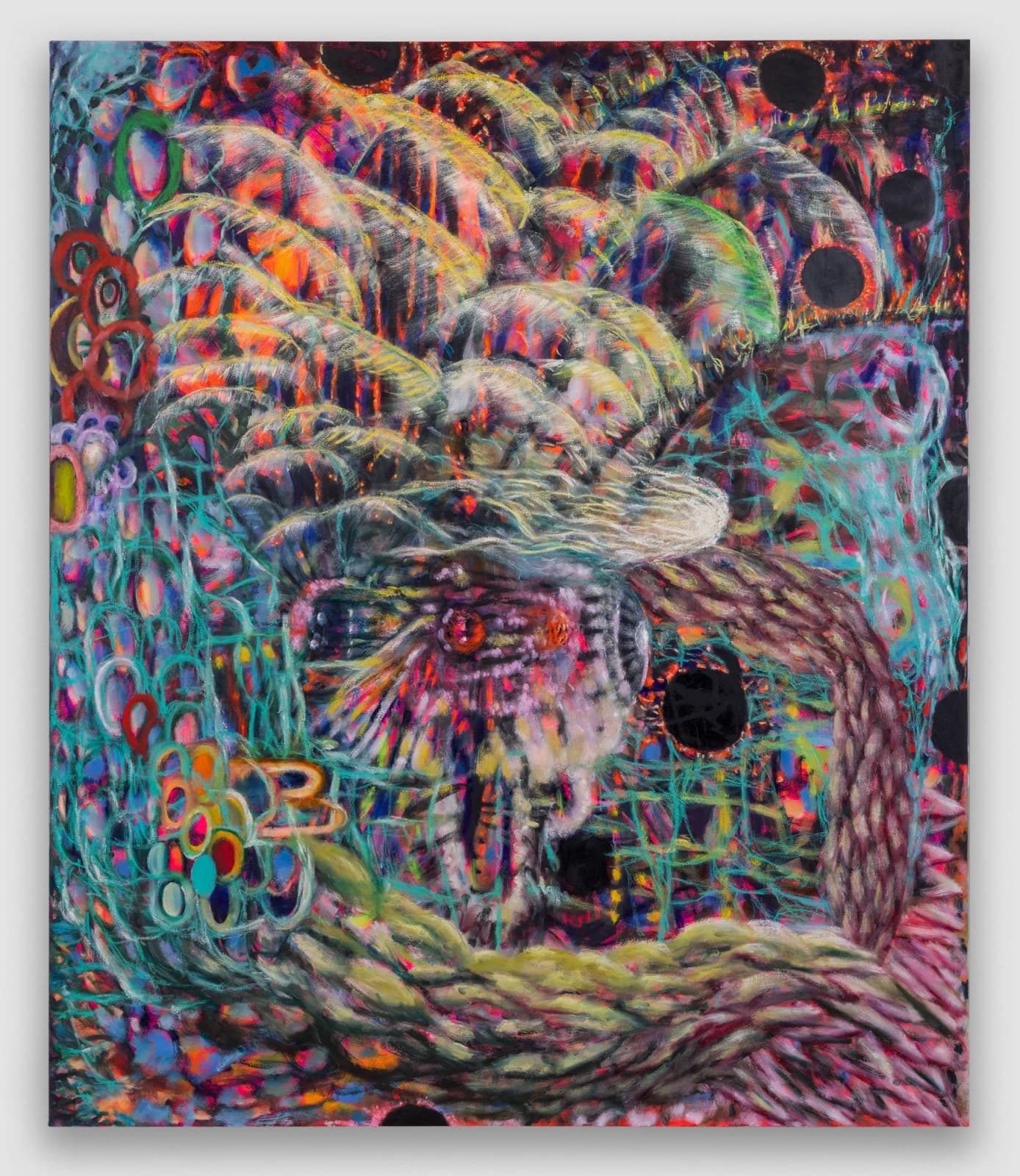 MIE YIM Molotov, 2023 Oil on canvas 72 x 60 inches Photo by Creative Resource
