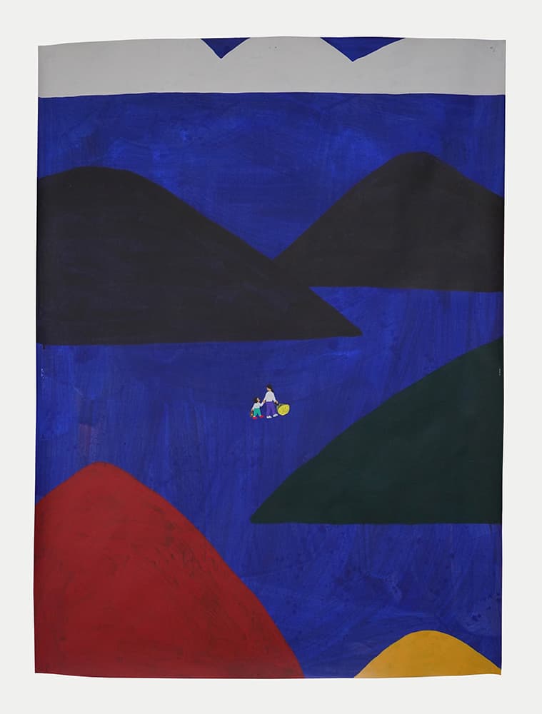 이미연 우리가 가야할 길 2024 Acrylic on paper 93x75cm
