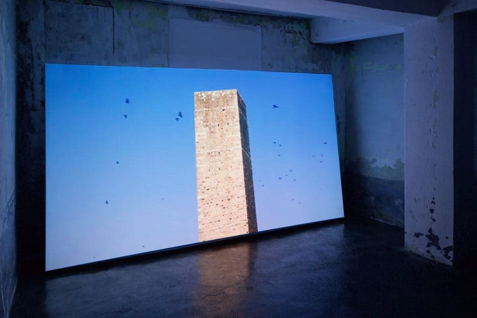 'Upper',4K video transferred to HD, 7min, 2016 soundscape by Sara Lenzi