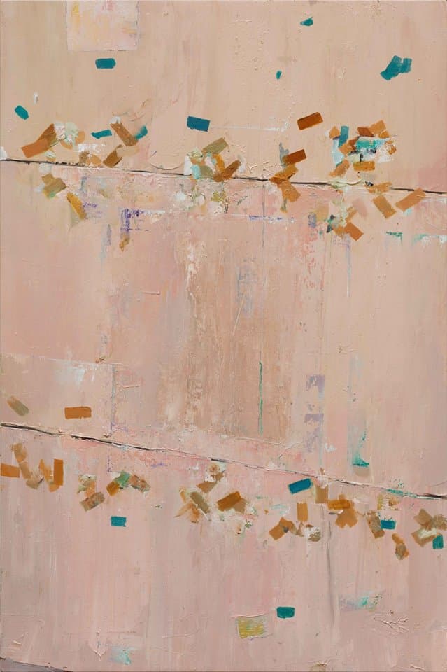 안지산, 전단지1, 2016, oil on canvas, 90.9 x 60.6 cm