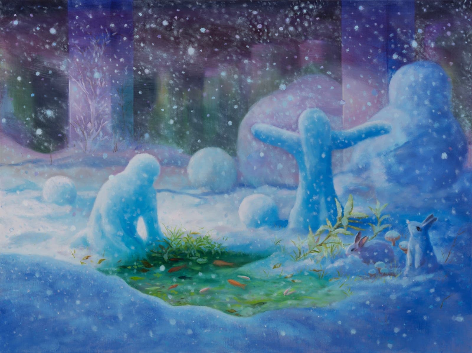 Minyoung Choi, Dear Storm, 2025, oil on linen, 150 x 200 cm