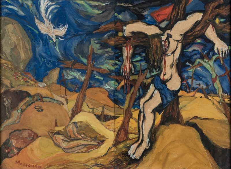 이브라힘 마스우다, 희생, 1950년대초, 카이로이집트근대미술관 소장