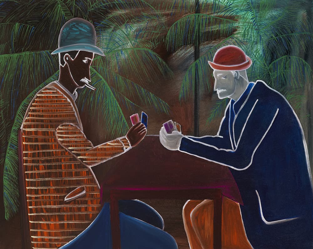 윤영호, <The Card Players>, 캔버스에 유채, 100 × 80.3cm, 2024