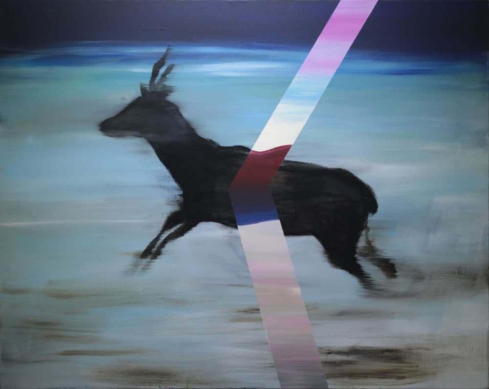 박경종  Deer Run  캔버스에 아크릴  90×71㎝  2015