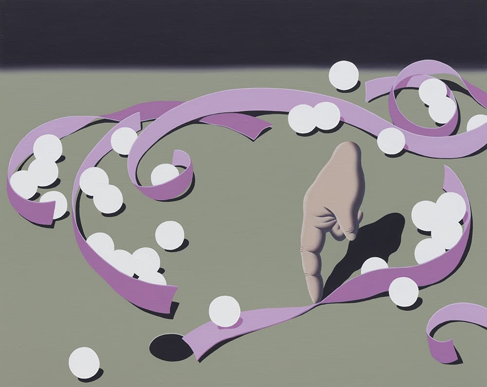 송명진, Finger Play 4, 73x91cm, Acrylic on canvas, 2026