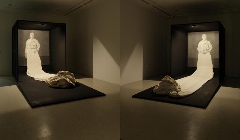 오마쥬(Hommage) I, II, 설치전경, H244xW200xD458cm each