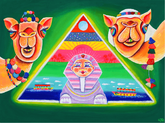 Camel, acrylic on canvas, 53X72.7, 2013