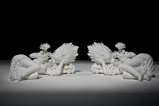이수경, 모든 잠든 바리공주_2015 3D printed_about 40cmx2pieces