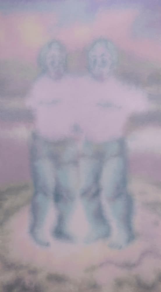 임노식, brother - Landscape 27 oil on canvas, 190x105cm 2025