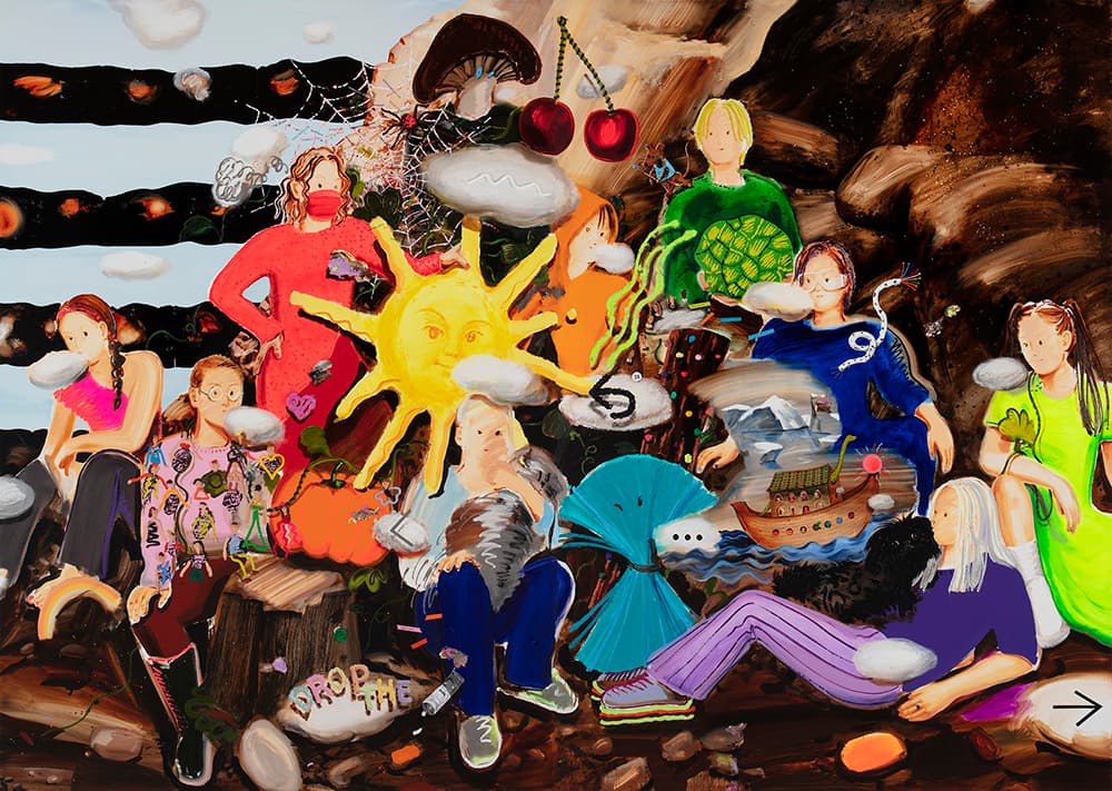 최수진,  〈F-crew〉 oil on canvas 259.1x363.5cm 2021(ver2)